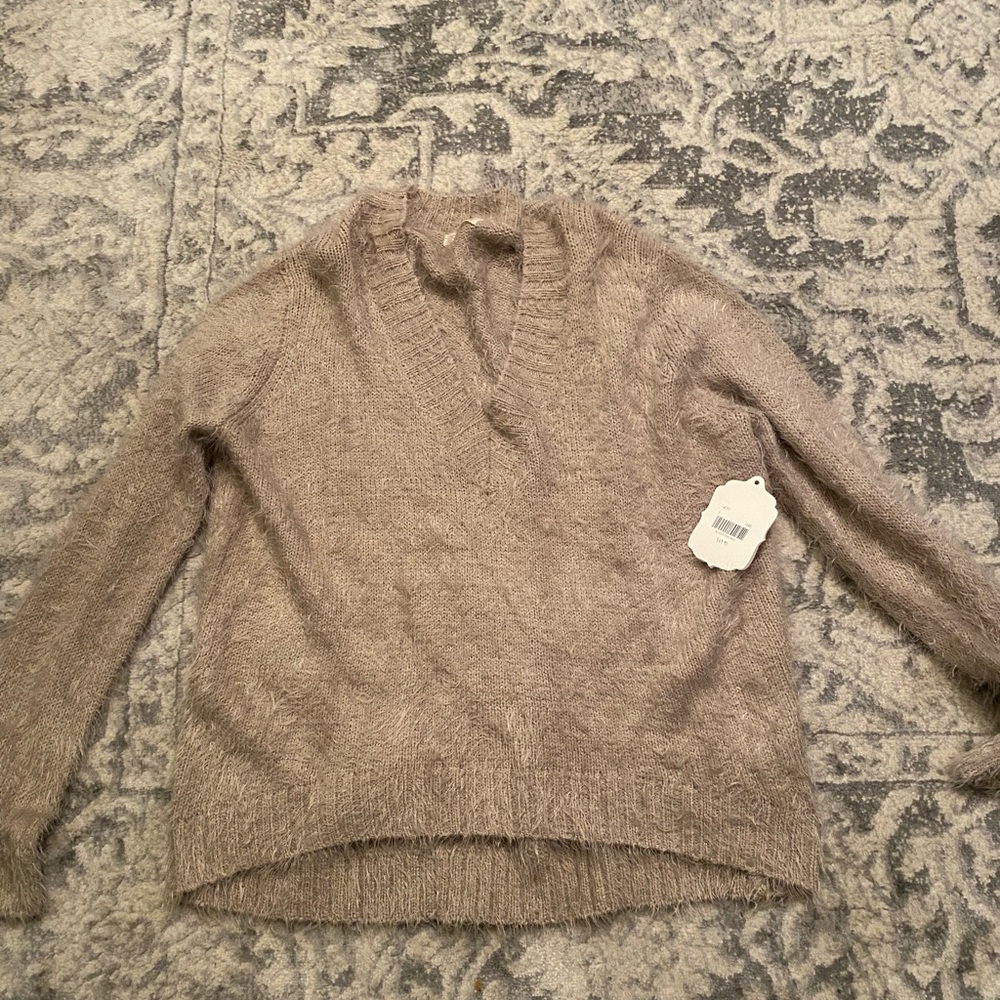 Taupe altar’d state super soft furry sweater